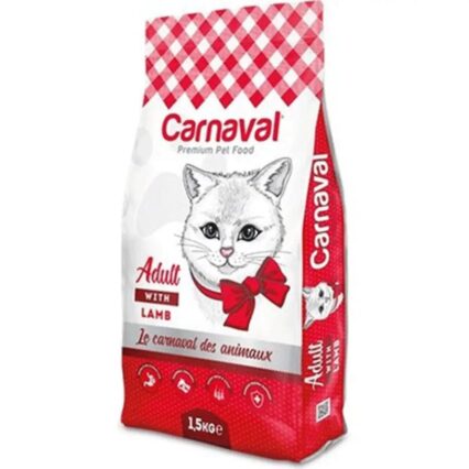 Carnaval Premium Böyük Pişiklər üçün Quru Yem – Quzu Ətli