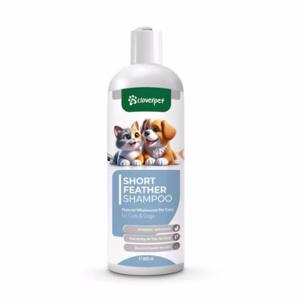 CLOVERPET SHORT FEATHER SHAMPOO 400ML