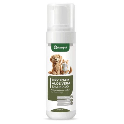 CLOVERPET DRY FOAM SHAMPOO ALOE VERA 200ML